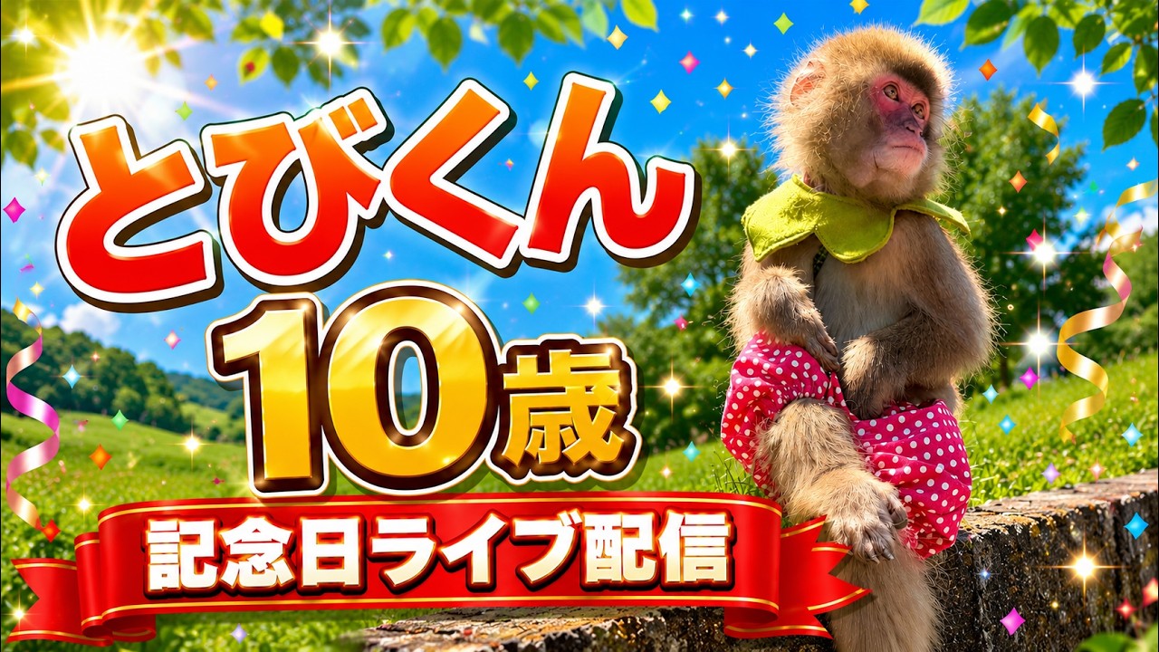 モンタメの頼れるリーダー・とびくんが10歳になりました!とびくん記念日ライブ配信❤️