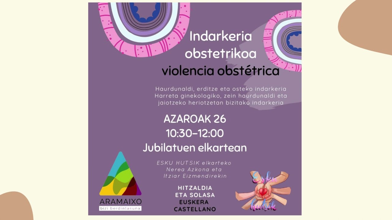 Indarkeria obstetrikoa - Aramaio - Esku Hutsik