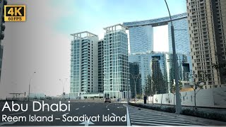 ASMR Drive Abu Dhabi Reem Island to Saadiyat Island 2024 in 4k 60FPS