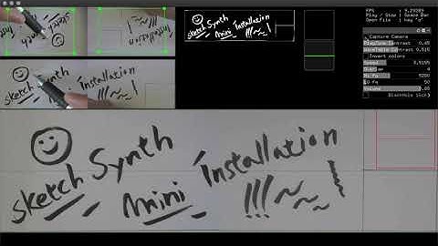 Testing Sketch Synth Installation Mockup Mini version 2