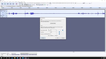 Reducing Background Noise and Insert Silence Using Audacity