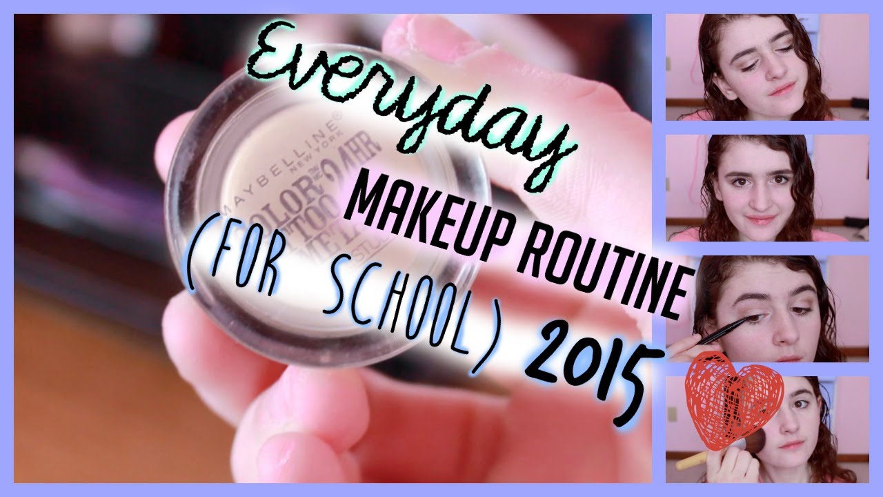 Everyday Makeup Routine for School 2015 - YouTube