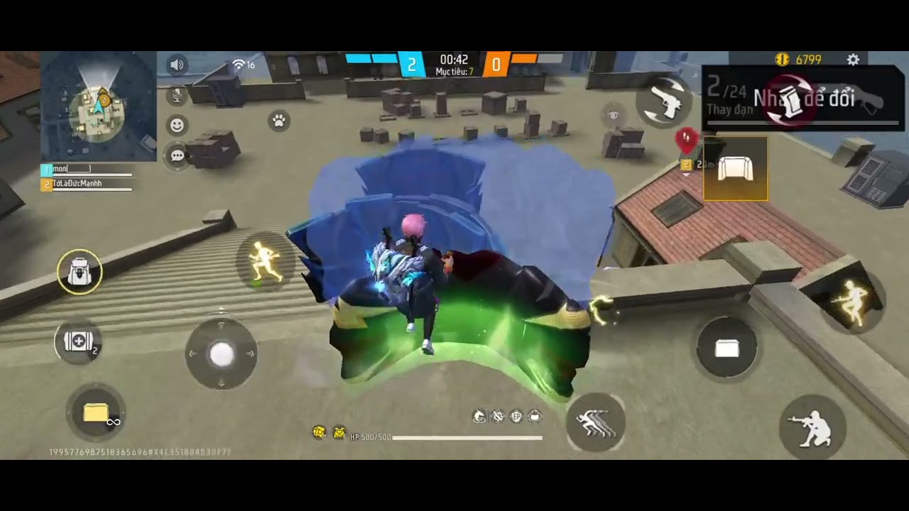 Thử thách vào phòng người lạ và bắn#freefire #ob51 #garenafreefire 