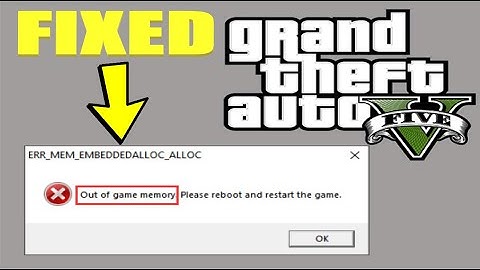 How To Fix Out Of Game Memory For GTA 5 | GameConfig | Heapadjuster