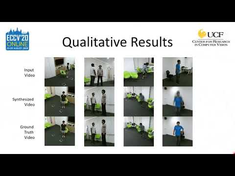 [ECCV-2020] A Recurrent Transformer Network for Novel View Action Synthesis (1 Min summary)
