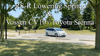 2015 Toyota Sienna Limited RS-R Lowering Springs Vossen CV10 Wheels VanKulture CityKruiser #SUmer416