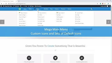 Custom Icons in Mega Main Menu plugin for WordPress