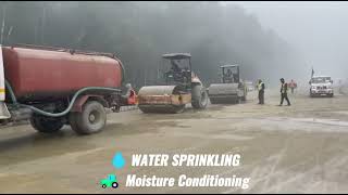Sub-Base Compaction & Water Rolling | Road Construction Work | Complete Site Process