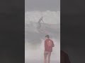Connor Baxter Battling 10 Foot Waves On a SUP at Ocean Beach #shorts