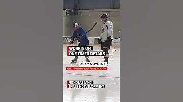 NHL DRAFT 2026 - WORKIN ON ONE TIMER DETAILS - Adam Novotny - skills with Nicholas Lang