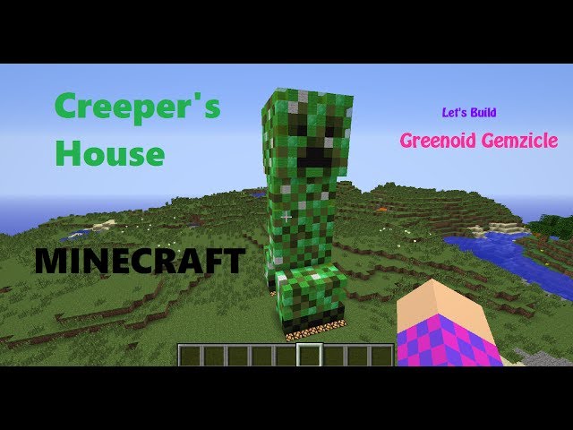 Minecraft Tutorial EP.40: How To Make A Creeper Face Statue 