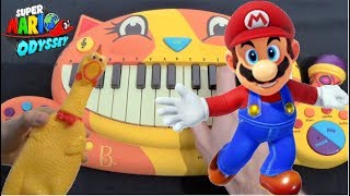 Super Mario Odyssey - Jump Up Superstar (Cat Piano, Chicken and Drum Calculator Cover) screenshot 2