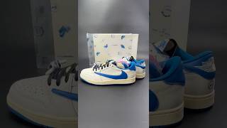 Jordan 1 Low X Fragment X Travis Scott Sail Military Blue