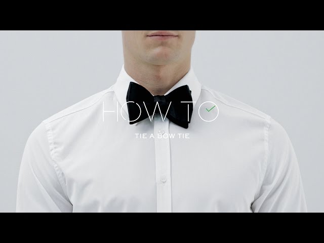 how to tie a black bow tie