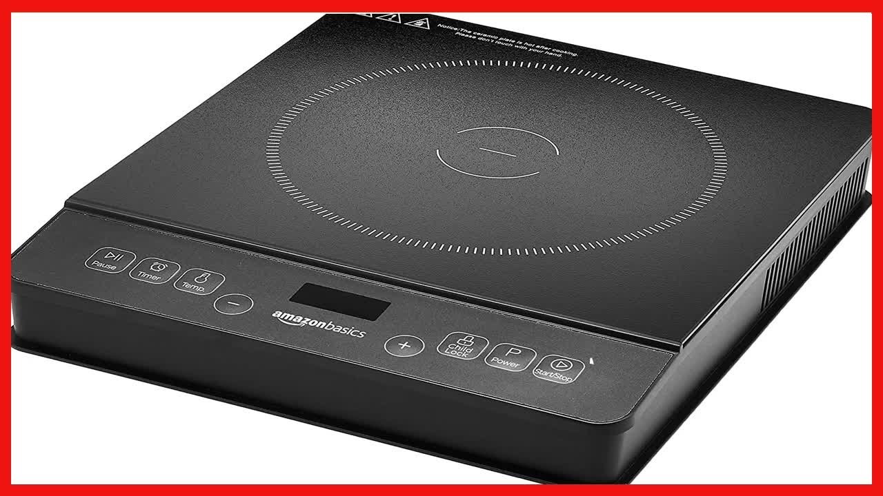 Duxtop Brûleur de table de cuisson portable à induction 1800 W, argent 8120MC/BT-180G3