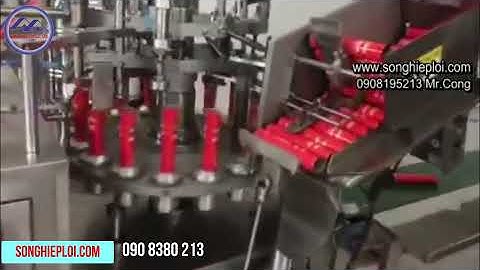 Máy chiết rót kẹp tuýp nhôm dược phẩm mỹ phẩm tự dộng