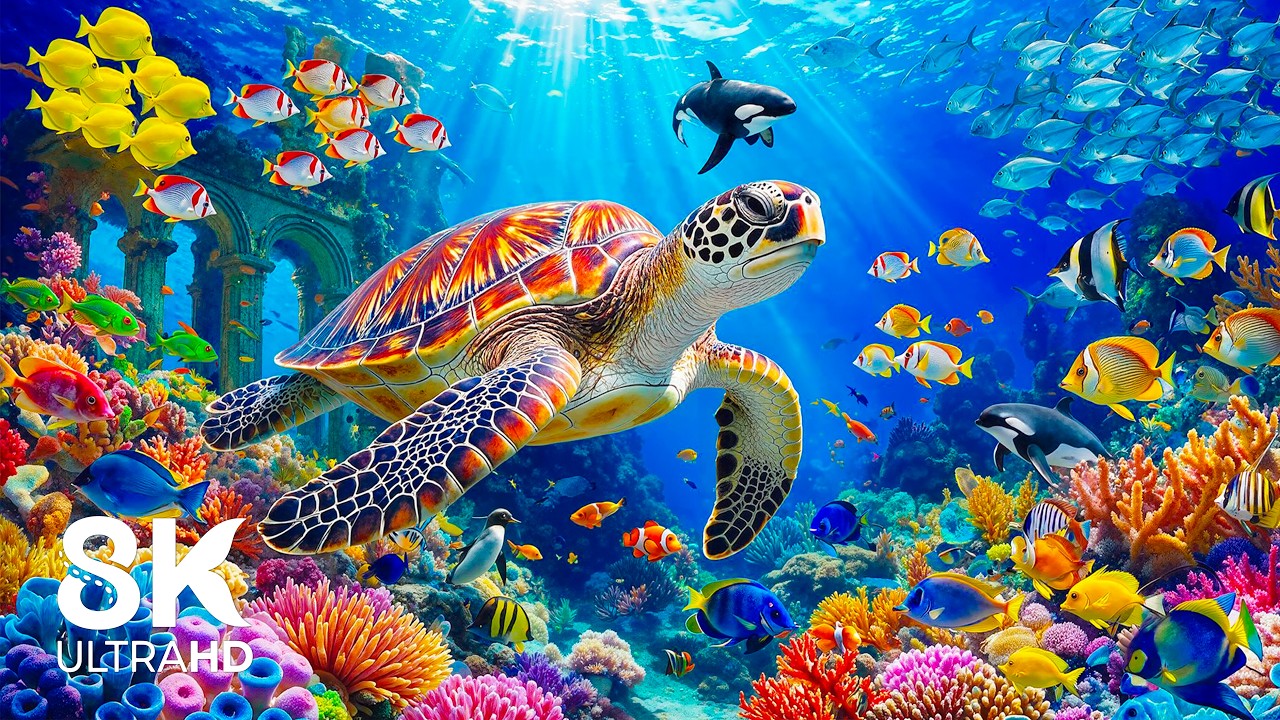 8K Underwater World 🐠 Deep Ocean Relaxation & Sleep Sounds - YouTube
