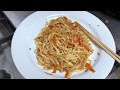 Making Hoisin Turkey Noodles