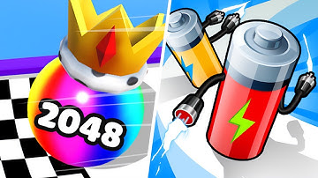 Ball Merge 2048 | Battery Run - All Level Gameplay Android,iOS - NEW APK MEGA UPDATE