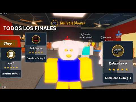 TODOS  los FINALES de Shred The Secrets Roblox