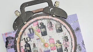 Halloween clock boggy bag tutorial : using three ScrapdivaDesigns sets