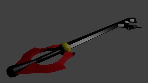 Blender Modeling: Evil Keyblade(Kingdom Hearts)