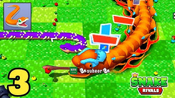 Snake Rivals | Walkthrough Gameplay | Part-3 | (Android, iOS)