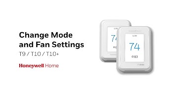 Change Mode and Fan Setting | T9, T10 and T10+ Thermostats