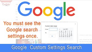 New Updates Google Custom Search Settings - How To Change Your Google Search Settings Modifiers.