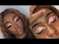 Dramatic Glitter Cut crease tutorial | Client makeup tutorial