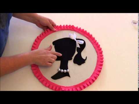 barbie silhouette party decorations