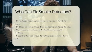 Who Can Fix Smoke Detectors? - SecurityFirstCorp.com