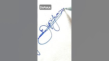 Signature style "Dipika"🖊️ Comment your name!! | Please subscribe if you like it. #shorts #viral