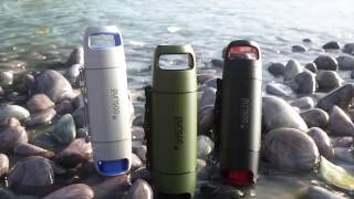 Purisoo+ water purifier bottle uses various antibacterial modular filters  and an easy pump » Gadget Flow