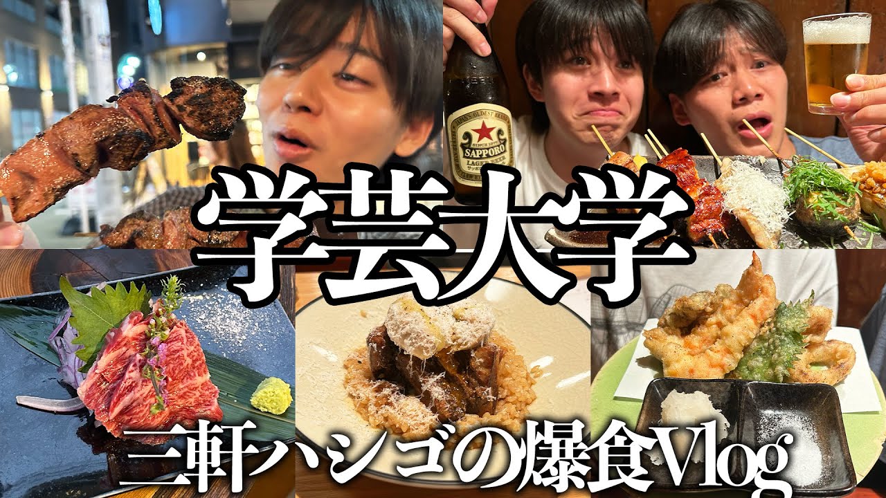 【美味すぎる】学大の飲み屋街で美味いもん食べまくってベロベロになる三軒はしごVlog