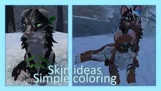 Skin ideas | Simple coloring || Warrior cats Ultimate edition ideas || Roblox