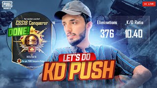 CONQUEROR DONE LET,S K.D PUSH IN TOP RANKING LOBBY FULL SERIOUS GAMEPLAY WOLF ALI IS LIVE