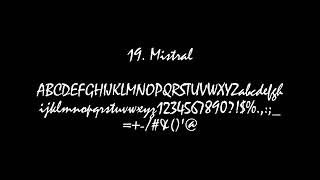30 Fonts That You Didn't Know Of The Name