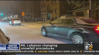 Mt. Lebanon Changing Snowfall Procedures