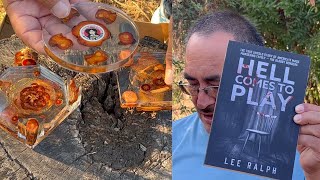 Hell comes to play by Lee Ralph | Shlisa Shells custom coasters | fatwood and beer the addiction