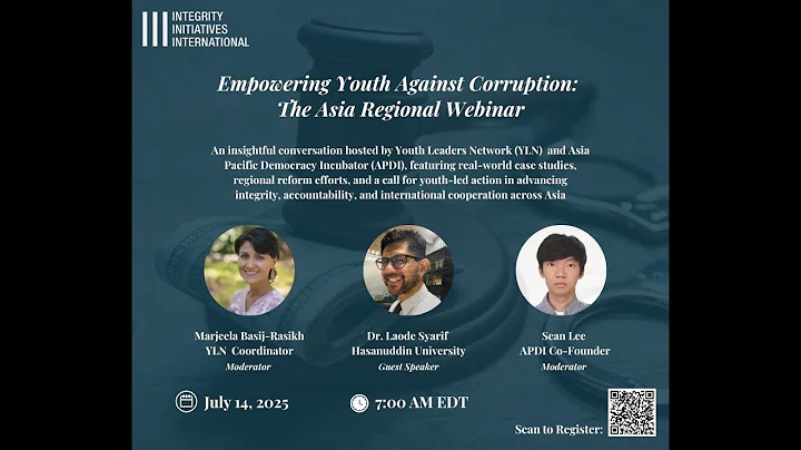Empowering Youth Against Corruption: The Asia Regional Webinar