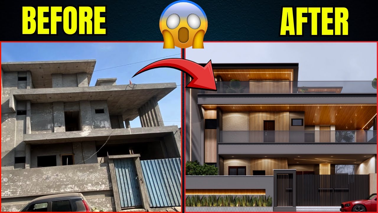 Old to New Elevation Makeover ⭐ | Old से Modern Elevation