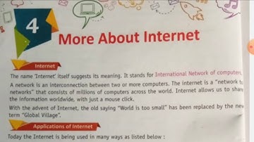 Class-7th Computer Ch-4 More About Internet Part-1 Explanation in हिन्दी