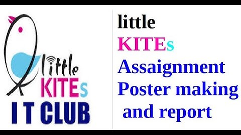 little kites assaignment | poster making|nature|corona