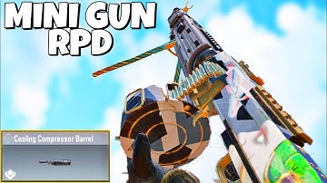 HOW TO TURN RPD INTO A MINI GUN NEW COOLING COMPRESSOR BARREL SIGNATURE ATTACHMENT IN COD MOBILE