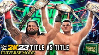 WWE 2K23 Universe Mode Interactive MITB PPV
