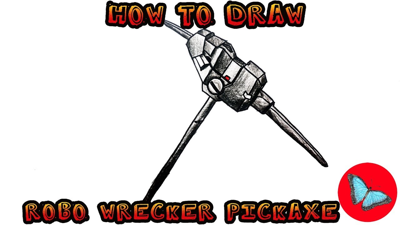 How To Draw Fornite Robo Wrecker Pickaxe | Drawing Animals
