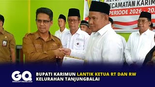 Karimun Regent Inaugurates RT and RW Heads in Tanjungbalai Subdistrict