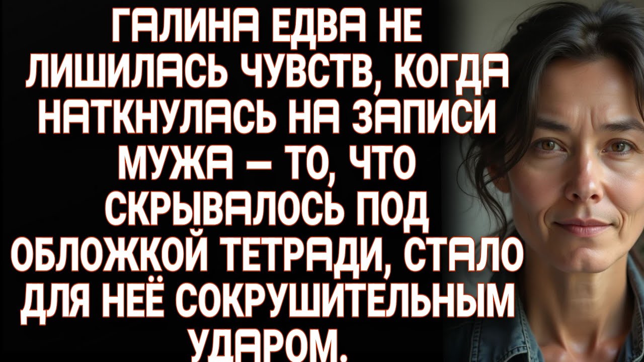Случайная находка записей мужа и их жуткое содержание повергли Галину в настоящий шок.