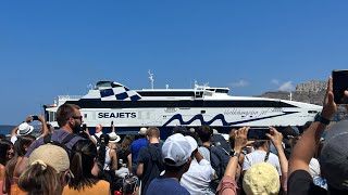 Milos to Santorini SeaJets Ferry Greek Islands